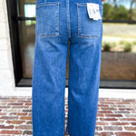 Vervet - High Rise Drawstring Wide Leg Comfy jeans-420 Denim-VEVERT BY FLYING MONKEY-July & June Women's Fashion Boutique Located in San Antonio, Texas
