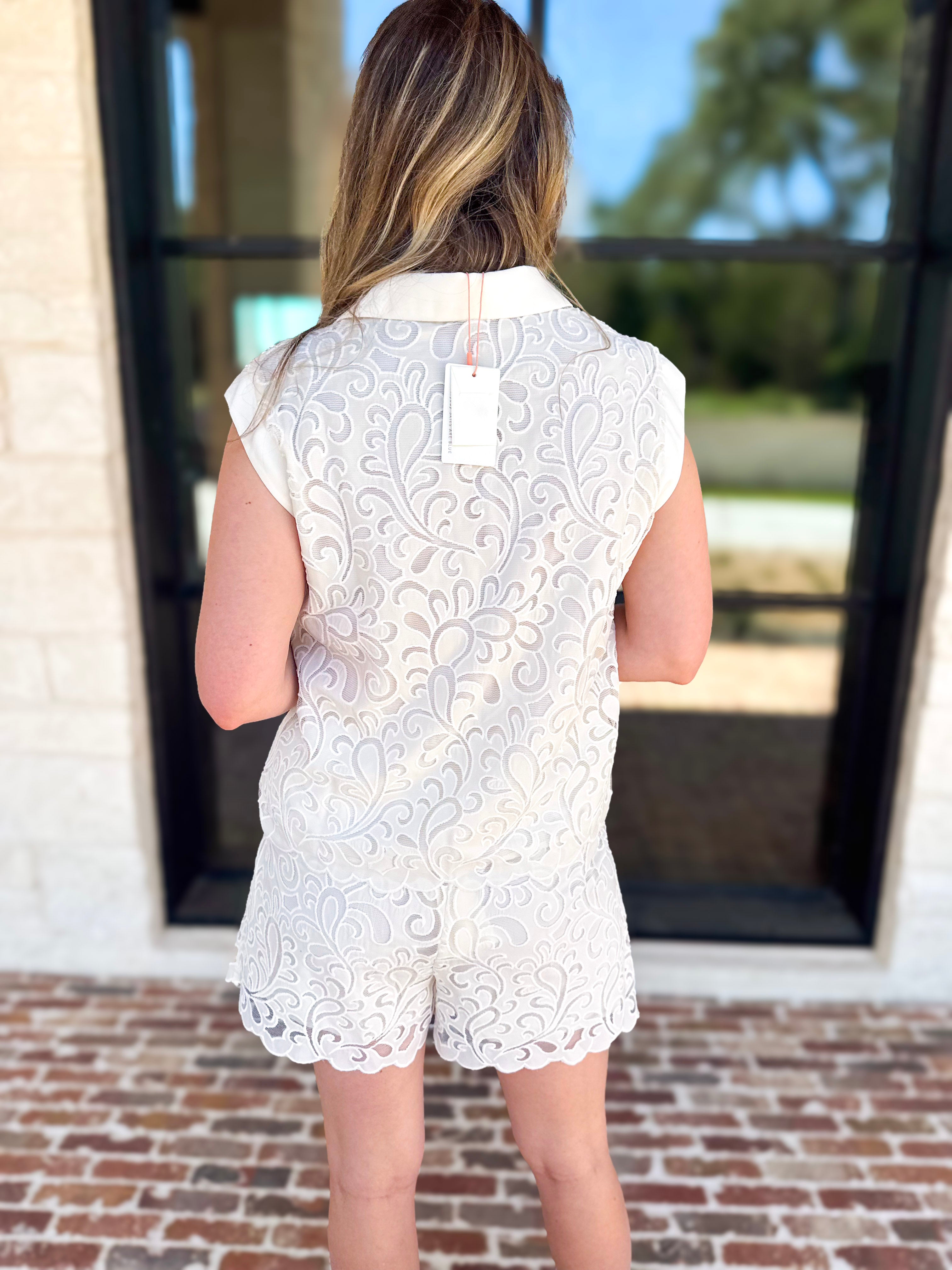 The Hamptons Tank & Shorts Set-510 Mini-SKIES ARE BLUE-July & June Women's Fashion Boutique Located in San Antonio, Texas