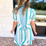 Liverpool - Seaside Stripe Mini Dress-510 Mini-LIVERPOOL JEANS COMPANY-July & June Women's Fashion Boutique Located in San Antonio, Texas