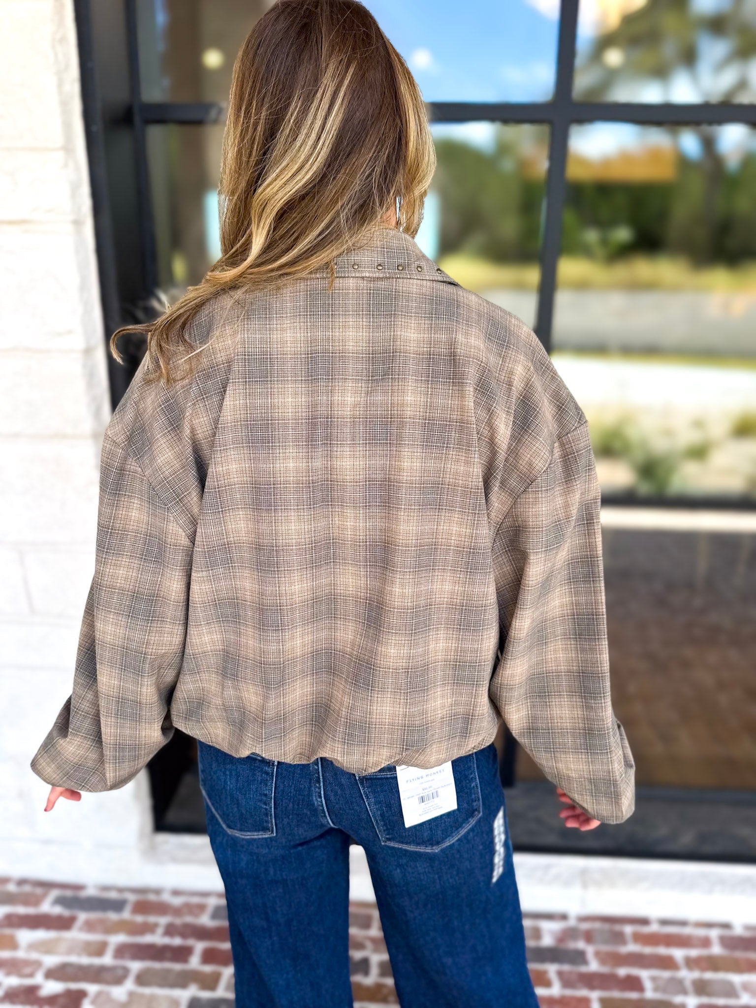 Liverpool - Kensington Bubble Hem Jacket-600 Outerwear-LIVERPOOL JEANS COMPANY-July & June Women's Fashion Boutique Located in San Antonio, Texas