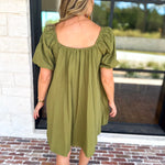 Matcha Babydoll Mini Dress-510 Mini-TCEC-July & June Women's Fashion Boutique Located in San Antonio, Texas