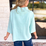 Fresh Start Mock Neck Sweater-230 Sweaters/Cardis-FATE-July & June Women's Fashion Boutique Located in San Antonio, Texas