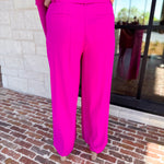 Spring It Girl Trouser - Hot Pink-400 Pants-SKIES ARE BLUE-July & June Women's Fashion Boutique Located in San Antonio, Texas