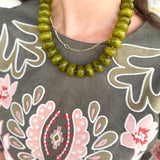 The Bailey Beaded Necklace - Chartreuse-110 Jewelry & Hair-Gemelli-July & June Women's Fashion Boutique Located in San Antonio, Texas