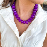 Bailey Beaded Necklace - Purple-110 Jewelry & Hair-Gemelli-July & June Women's Fashion Boutique Located in San Antonio, Texas