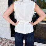 The It Girl Vest - White-600 Outerwear-SKIES ARE BLUE-July & June Women's Fashion Boutique Located in San Antonio, Texas