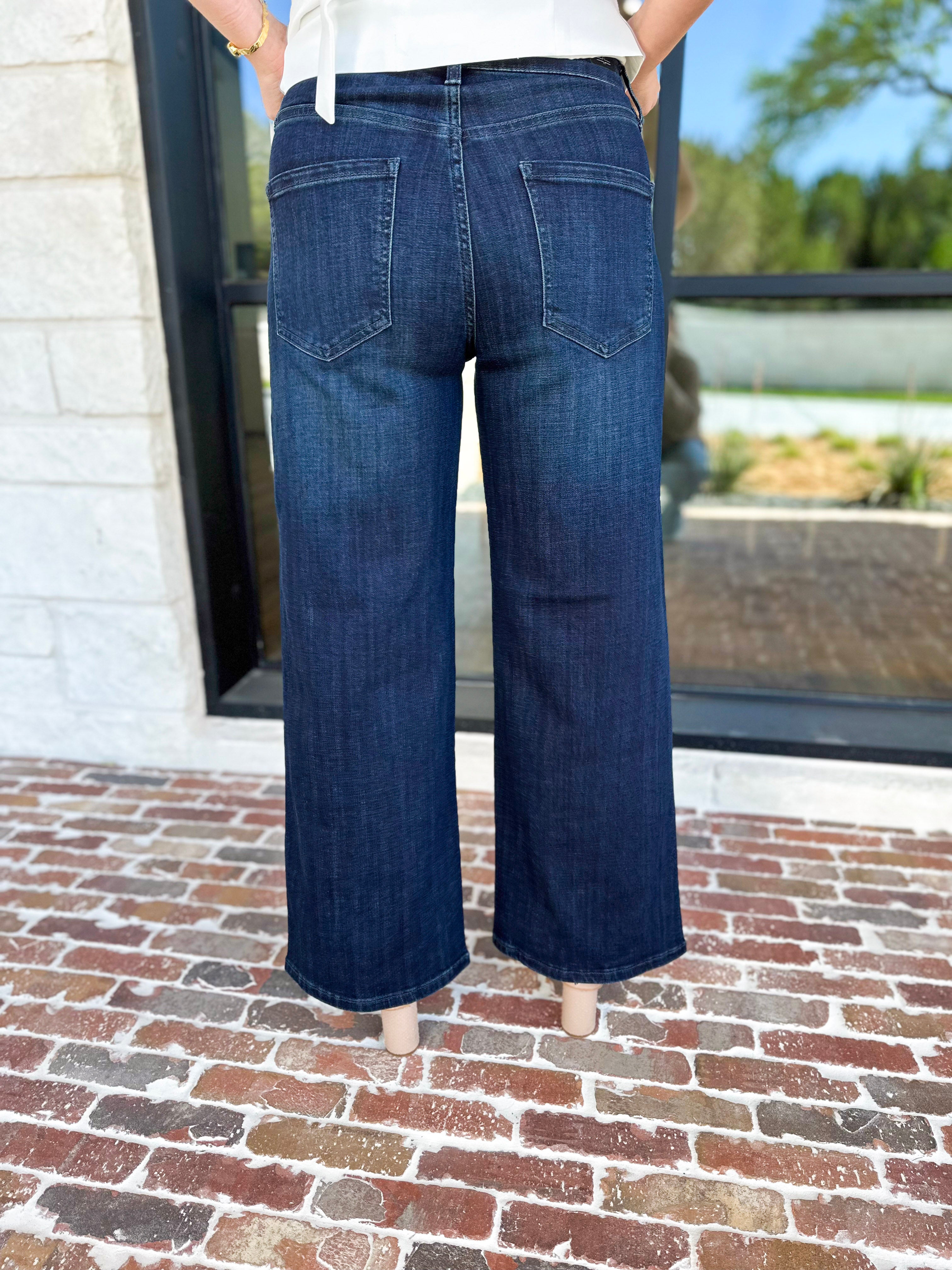 LIVERPOOL - Stride Wide Leg Jeans-400 Pants-LIVERPOOL JEANS COMPANY-July & June Women's Fashion Boutique Located in San Antonio, Texas
