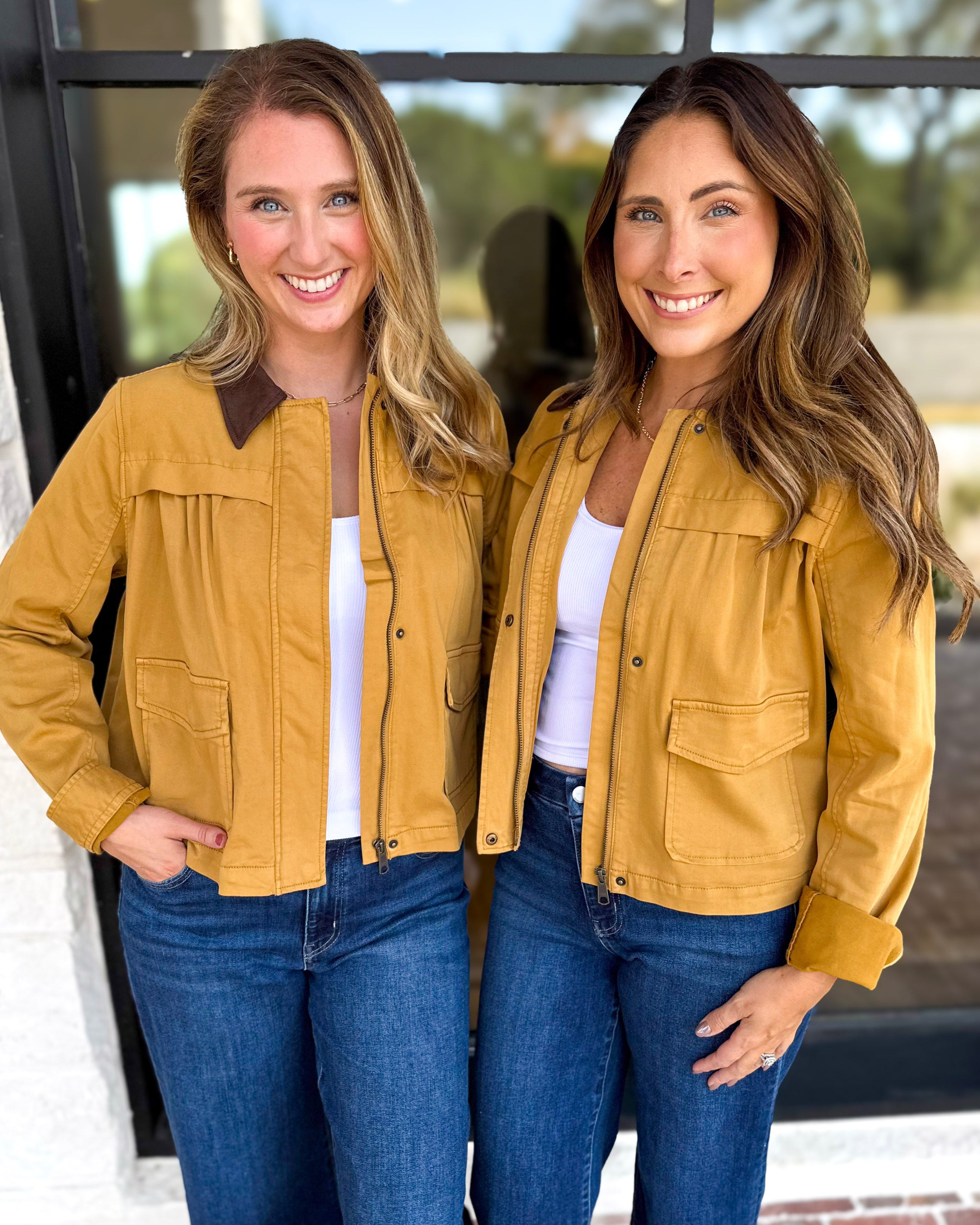 Liverpool - Golden Hour Swing Barn Jacket-600 Outerwear-LIVERPOOL JEANS COMPANY-July & June Women's Fashion Boutique Located in San Antonio, Texas