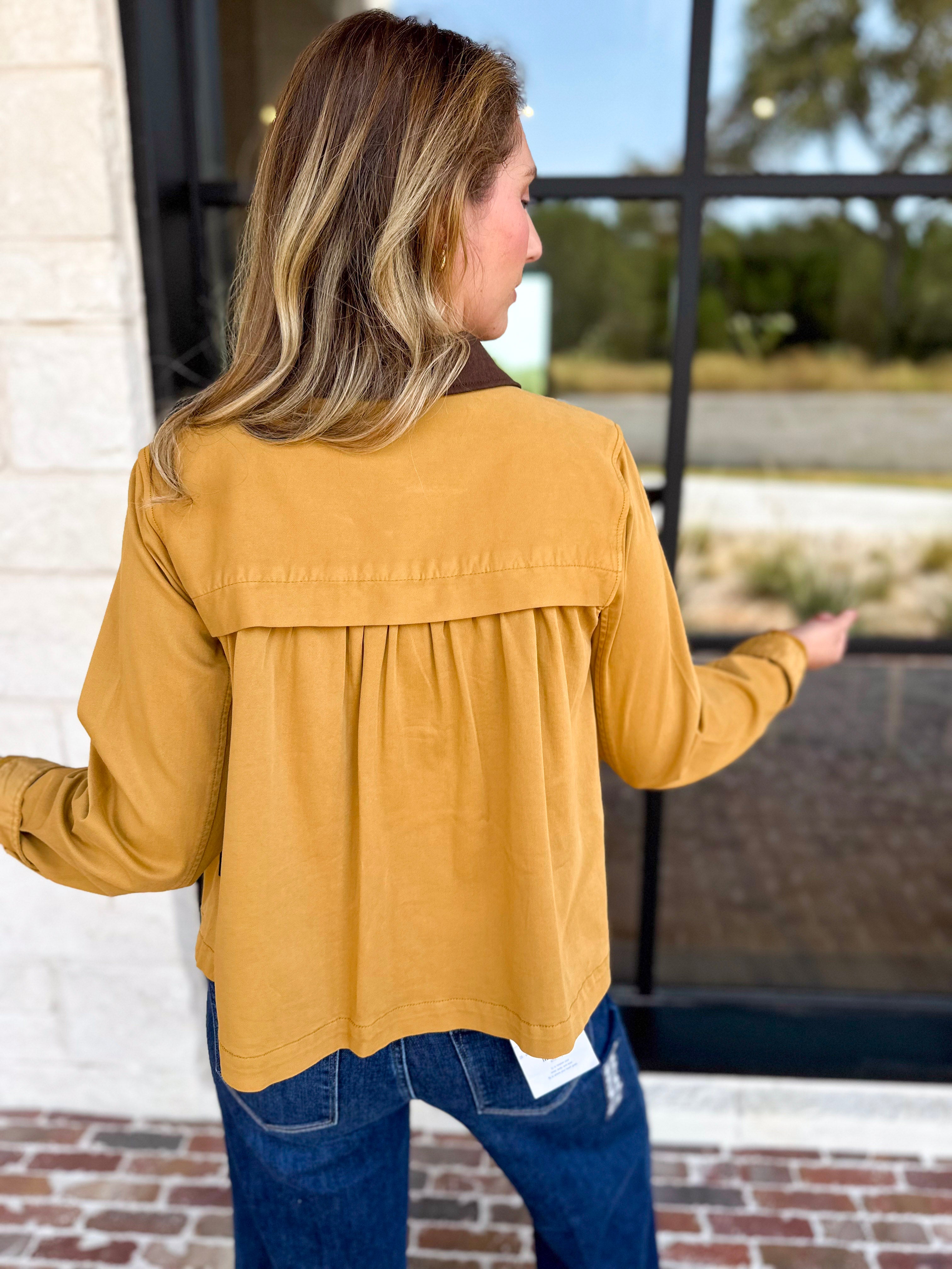 Liverpool - Golden Hour Swing Barn Jacket-600 Outerwear-LIVERPOOL JEANS COMPANY-July & June Women's Fashion Boutique Located in San Antonio, Texas