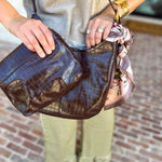 Stephanie Crocodile Shoulder Bag - Chocolate-130 Accessories-MELIE BIANCO-July & June Women's Fashion Boutique Located in San Antonio, Texas