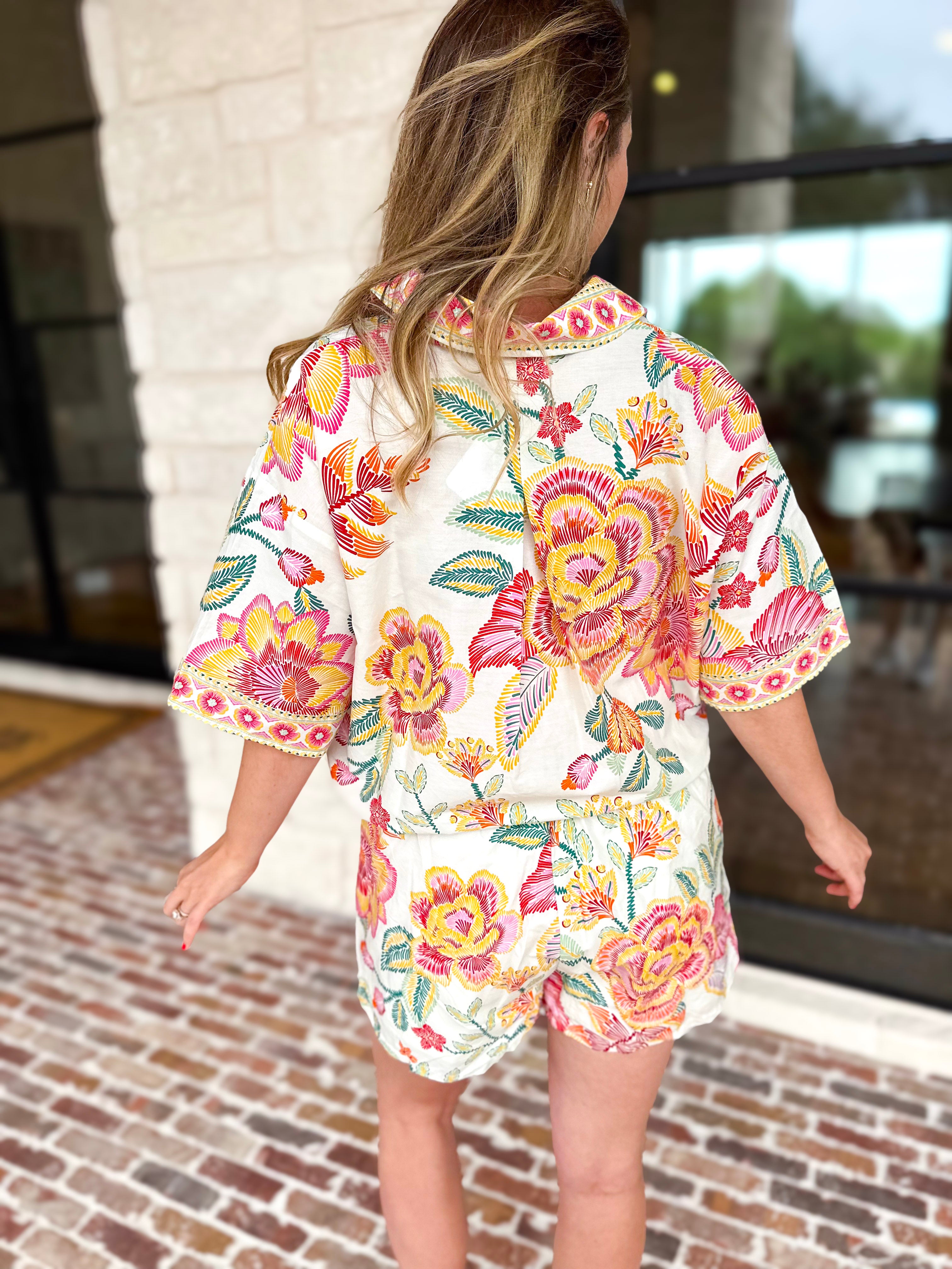 Summer Retreat Skort Set - Pink-510 Mini-ENTRO-July & June Women's Fashion Boutique Located in San Antonio, Texas