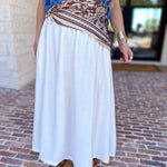 Closet Staple White Midi Skirt-410 Shorts/Skirts-STYLE USA-July & June Women's Fashion Boutique Located in San Antonio, Texas