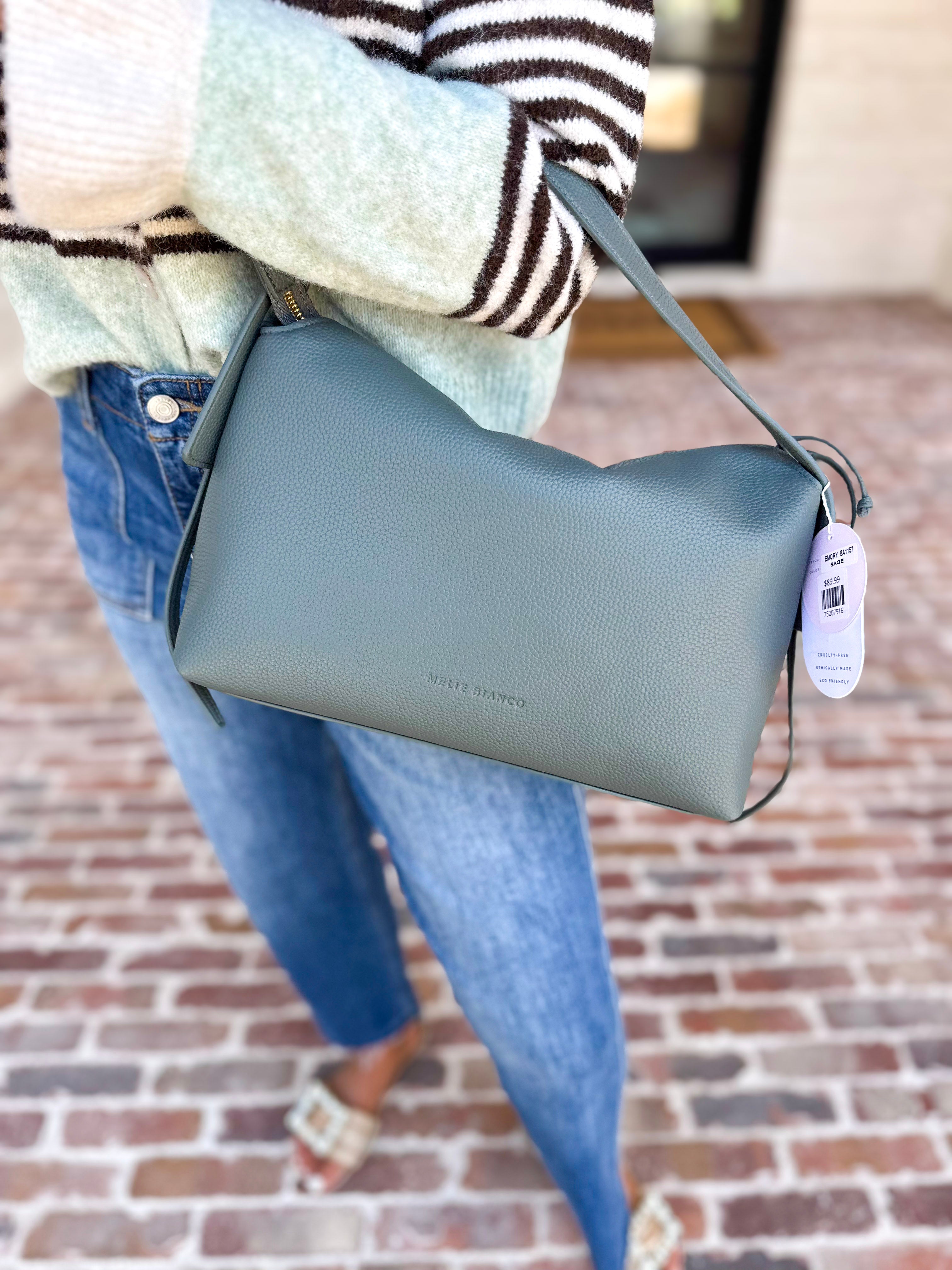 Emory Pebbled Top Handle Bag - Sage-130 Accessories-MELIE BIANCO-July & June Women's Fashion Boutique Located in San Antonio, Texas