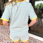 Lemon & Sky Blue Travel Set-300 Athleisure/Lounge-JODIFL-July & June Women's Fashion Boutique Located in San Antonio, Texas