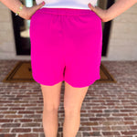 The It Girl Trouser Shorts - Hot Pink-410 Shorts/Skirts-SKIES ARE BLUE-July & June Women's Fashion Boutique Located in San Antonio, Texas