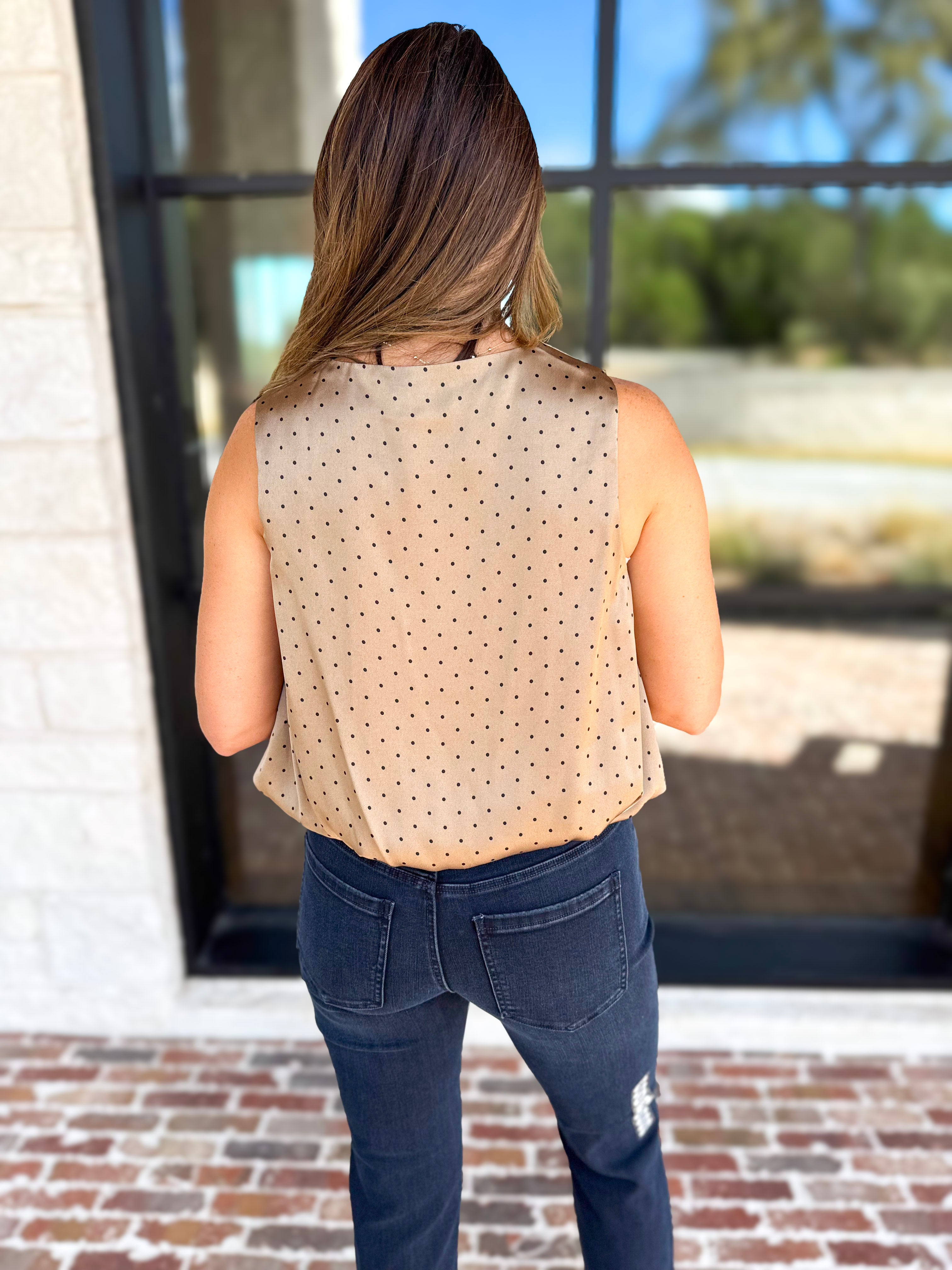 Wine & Dine Satin Blouse-200 Fashion Blouses-ENTRO-July & June Women's Fashion Boutique Located in San Antonio, Texas