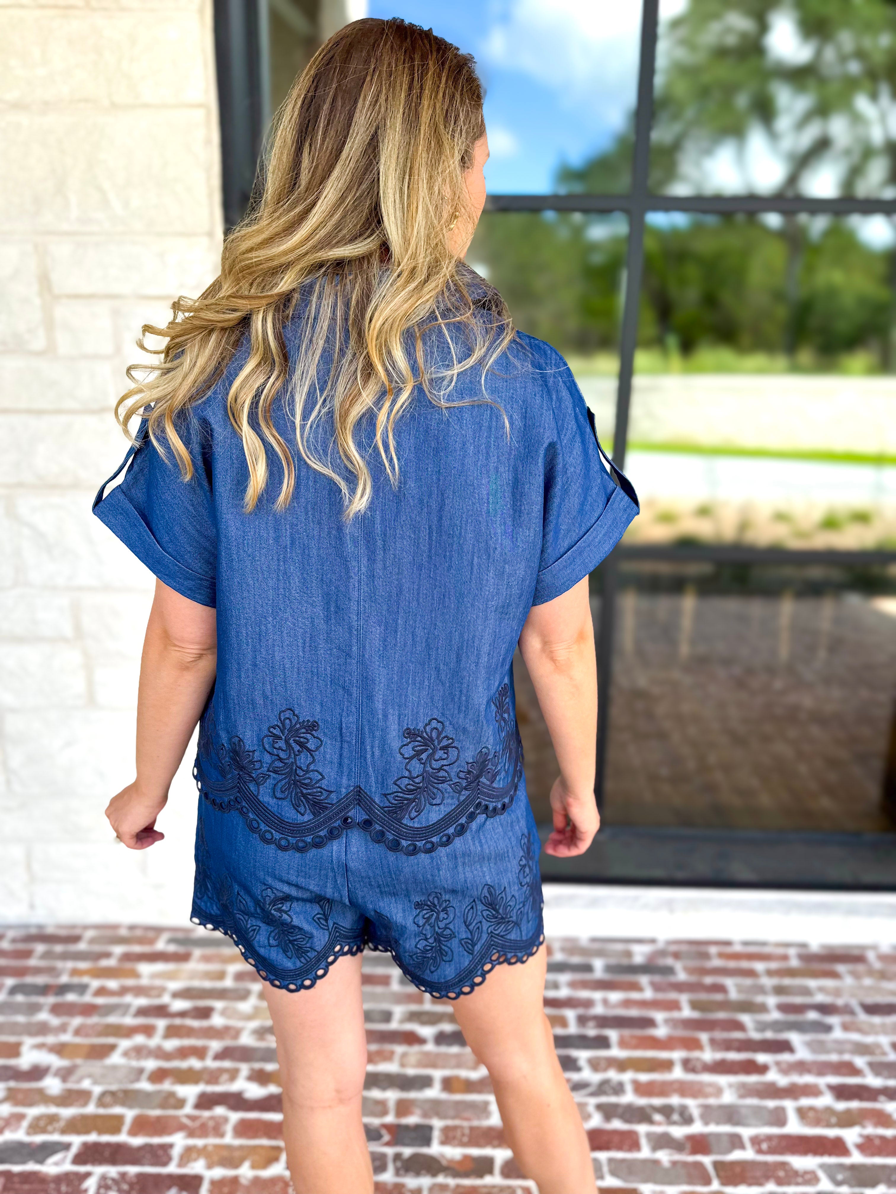 Effortless Days Set - Denim Blue-510 Mini-ENTRO-July & June Women's Fashion Boutique Located in San Antonio, Texas