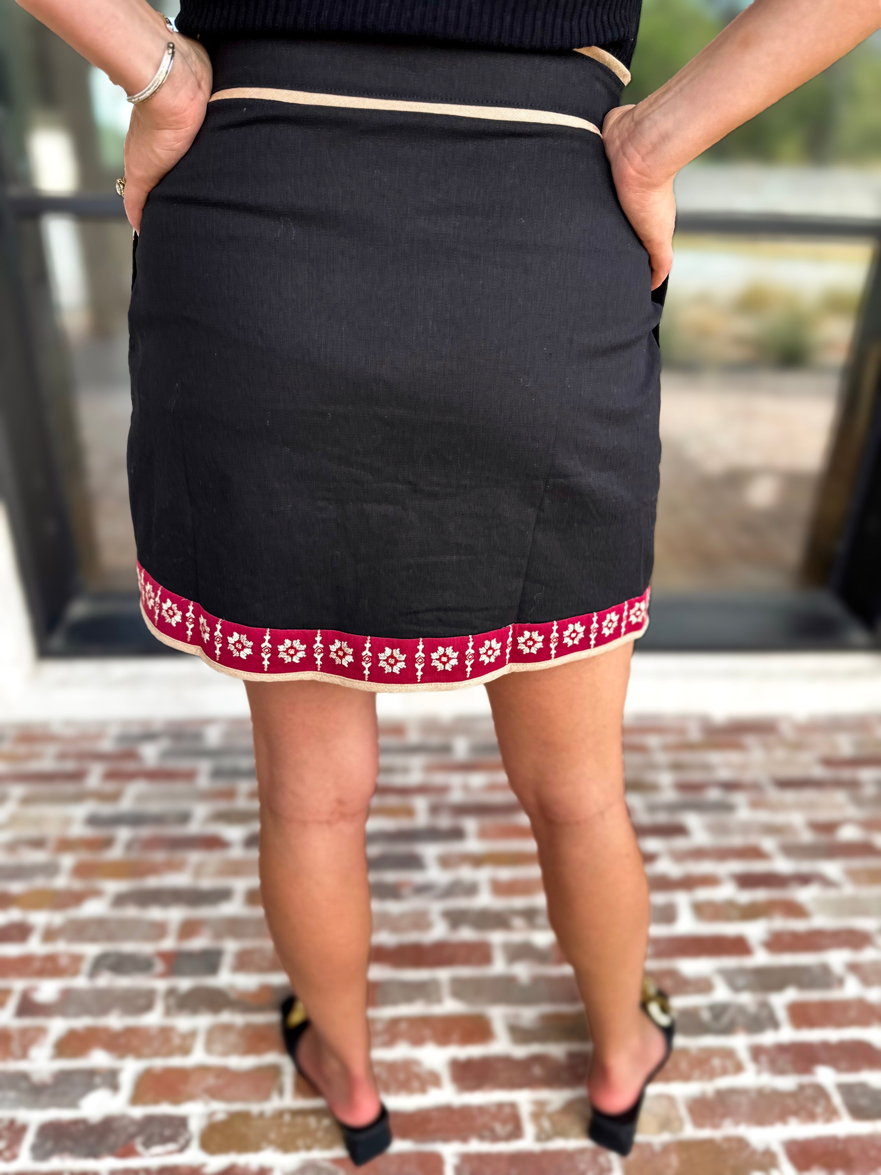 THML - Juliet Embroidered Mini Skirt-410 Shorts/Skirts-THML-July & June Women's Fashion Boutique Located in San Antonio, Texas