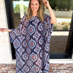 Easy Escape Caftan Midi Dress-500 Midi-TCEC-July & June Women's Fashion Boutique Located in San Antonio, Texas