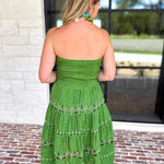 The Lexi Midi Dress - Vineyard Green-500 Midi-STRUT & BOLT-July & June Women's Fashion Boutique Located in San Antonio, Texas