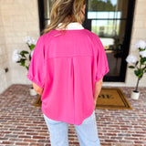 The Sophia Top - Pink-200 Fashion Blouses-ENTRO-July & June Women's Fashion Boutique Located in San Antonio, Texas