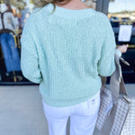 Effortless Mint Cardigan-230 Sweaters/Cardis-IN FEBRUARY-July & June Women's Fashion Boutique Located in San Antonio, Texas