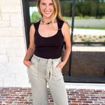 Liverpool - The Signature Scoop Neck Tank - Black-210 Casual Blouses-LIVERPOOL JEANS COMPANY-July & June Women's Fashion Boutique Located in San Antonio, Texas