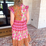 THML - Bold Garden Midi Dress-500 Midi-THML-July & June Women's Fashion Boutique Located in San Antonio, Texas
