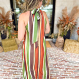 Golden Skies Halter Midi Dress-500 Midi-TCEC-July & June Women's Fashion Boutique Located in San Antonio, Texas