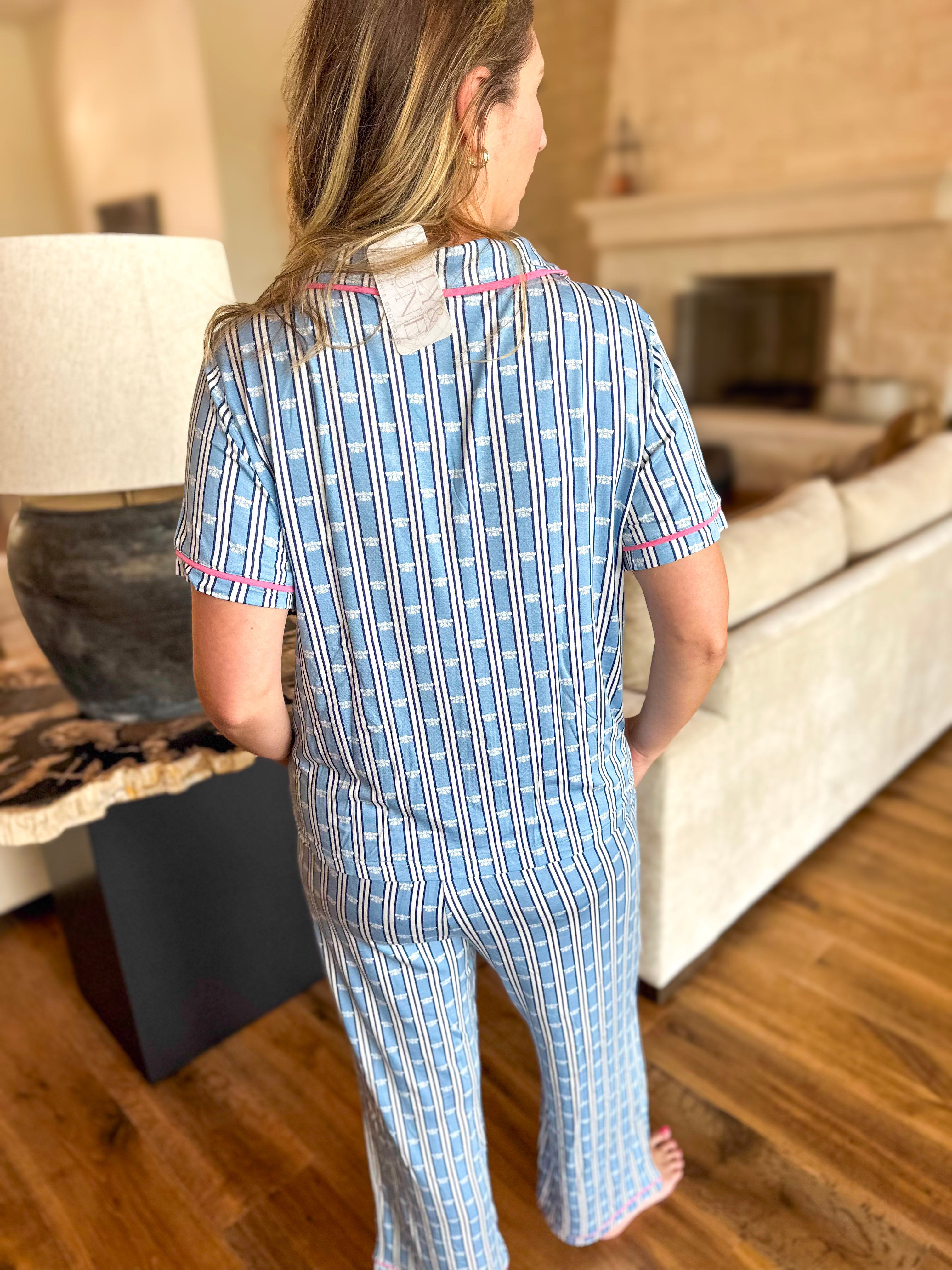 Mary Square - Queen's Keep PJ Pant Set-300 Athleisure/Lounge-MARY SQUARE-July & June Women's Fashion Boutique Located in San Antonio, Texas