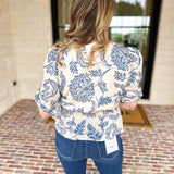 Coastal Cutie Blouse-200 Fashion Blouses-POLOGRAM-July & June Women's Fashion Boutique Located in San Antonio, Texas