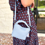 On Trend Woven Crossbody Bag - Blue-130 ACCESSORIES-Moda Luxe-July & June Women's Fashion Boutique Located in San Antonio, Texas