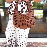 Richelle Hobo Purse - Chocolate-130 ACCESSORIES-Moda Luxe-July & June Women's Fashion Boutique Located in San Antonio, Texas