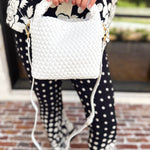 On Trend Woven Crossbody Bag - White-130 ACCESSORIES-Moda Luxe-July & June Women's Fashion Boutique Located in San Antonio, Texas