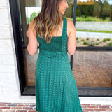 The Social Hour Midi Dress - Hunter Green-500 Midi-ENTRO-July & June Women's Fashion Boutique Located in San Antonio, Texas