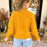 Liverpool - Golden Harvest Mock Neck Sweater-230 Sweaters/Cardis-LIVERPOOL JEANS COMPANY-July & June Women's Fashion Boutique Located in San Antonio, Texas