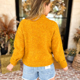 Liverpool - Golden Harvest Mock Neck Sweater-230 Sweaters/Cardis-LIVERPOOL JEANS COMPANY-July & June Women's Fashion Boutique Located in San Antonio, Texas