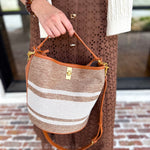 Mocha & Cream Bucket Bag-130 ACCESSORIES-Moda Luxe-July & June Women's Fashion Boutique Located in San Antonio, Texas