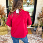 The Brunch Blouse - Burgundy-200 Fashion Blouses-ENTRO-July & June Women's Fashion Boutique Located in San Antonio, Texas