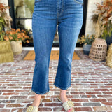 Liverpool - The Hannah Crop Flare Jeans-420 Denim-LIVERPOOL JEANS COMPANY-July & June Women's Fashion Boutique Located in San Antonio, Texas