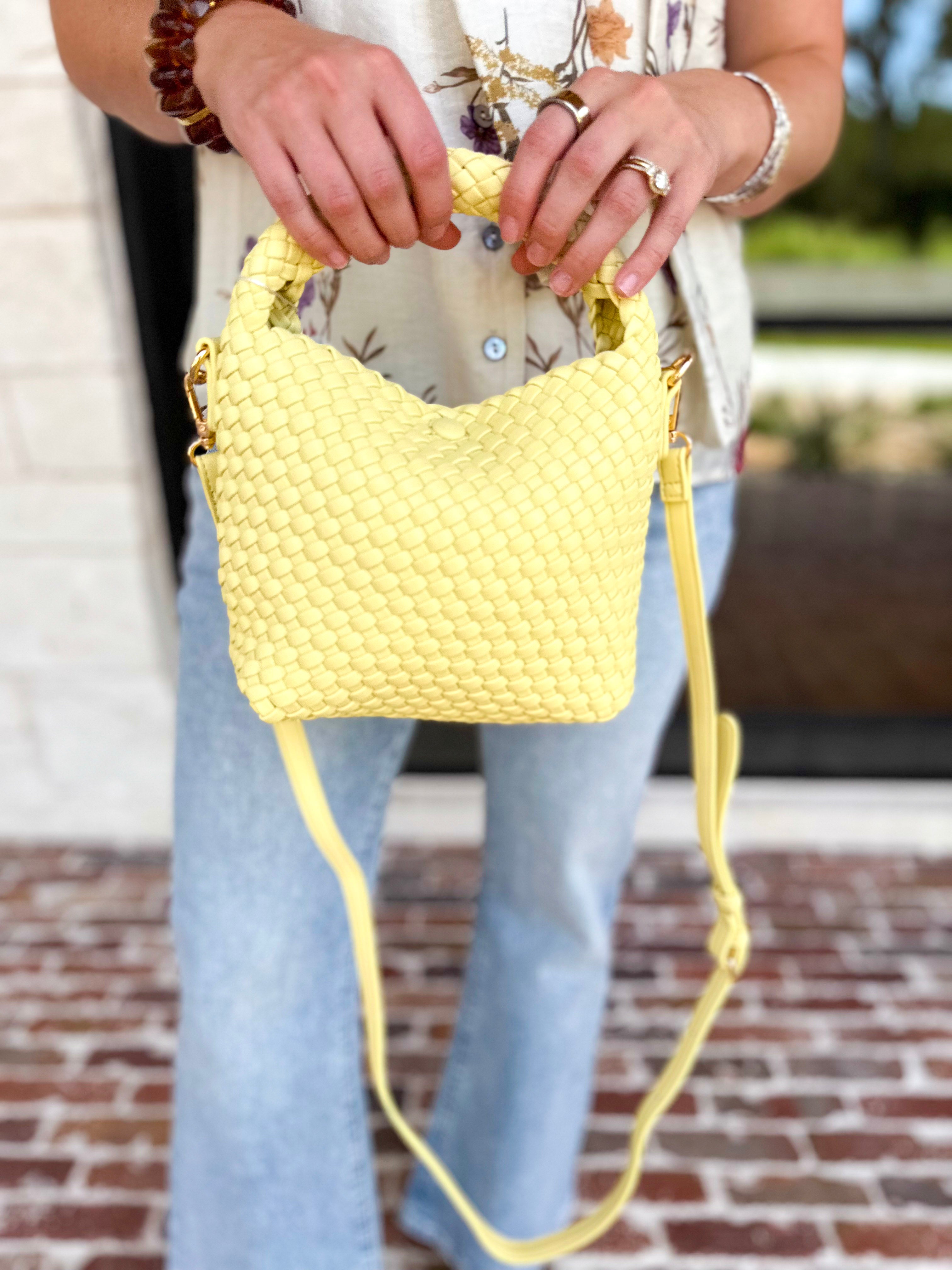On Trend Woven Crossbody Bag - Butter-130 ACCESSORIES-Moda Luxe-July & June Women's Fashion Boutique Located in San Antonio, Texas