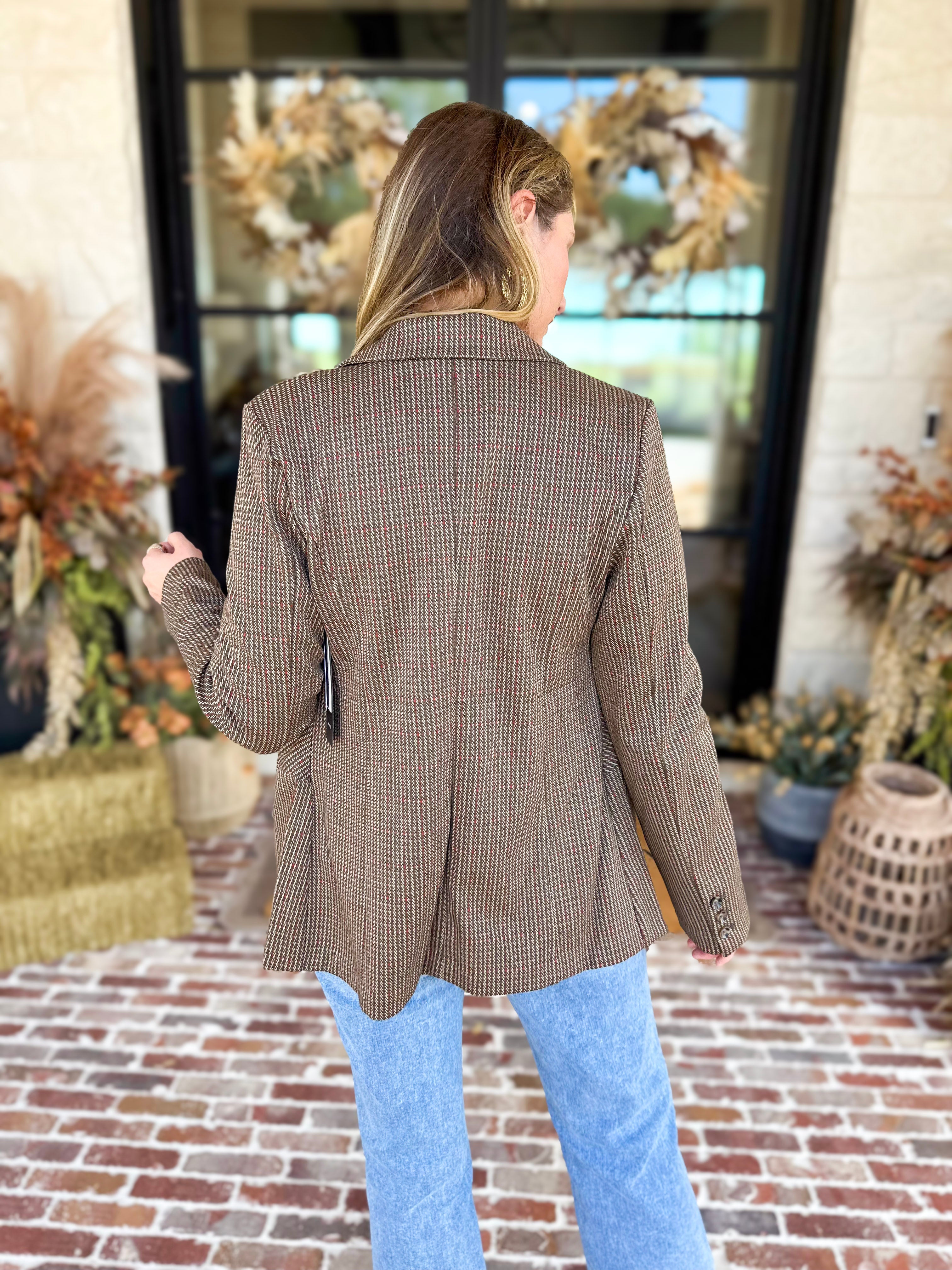 Liverpool - Down To Business Blazer-600 Outerwear-LIVERPOOL JEANS COMPANY-July & June Women's Fashion Boutique Located in San Antonio, Texas