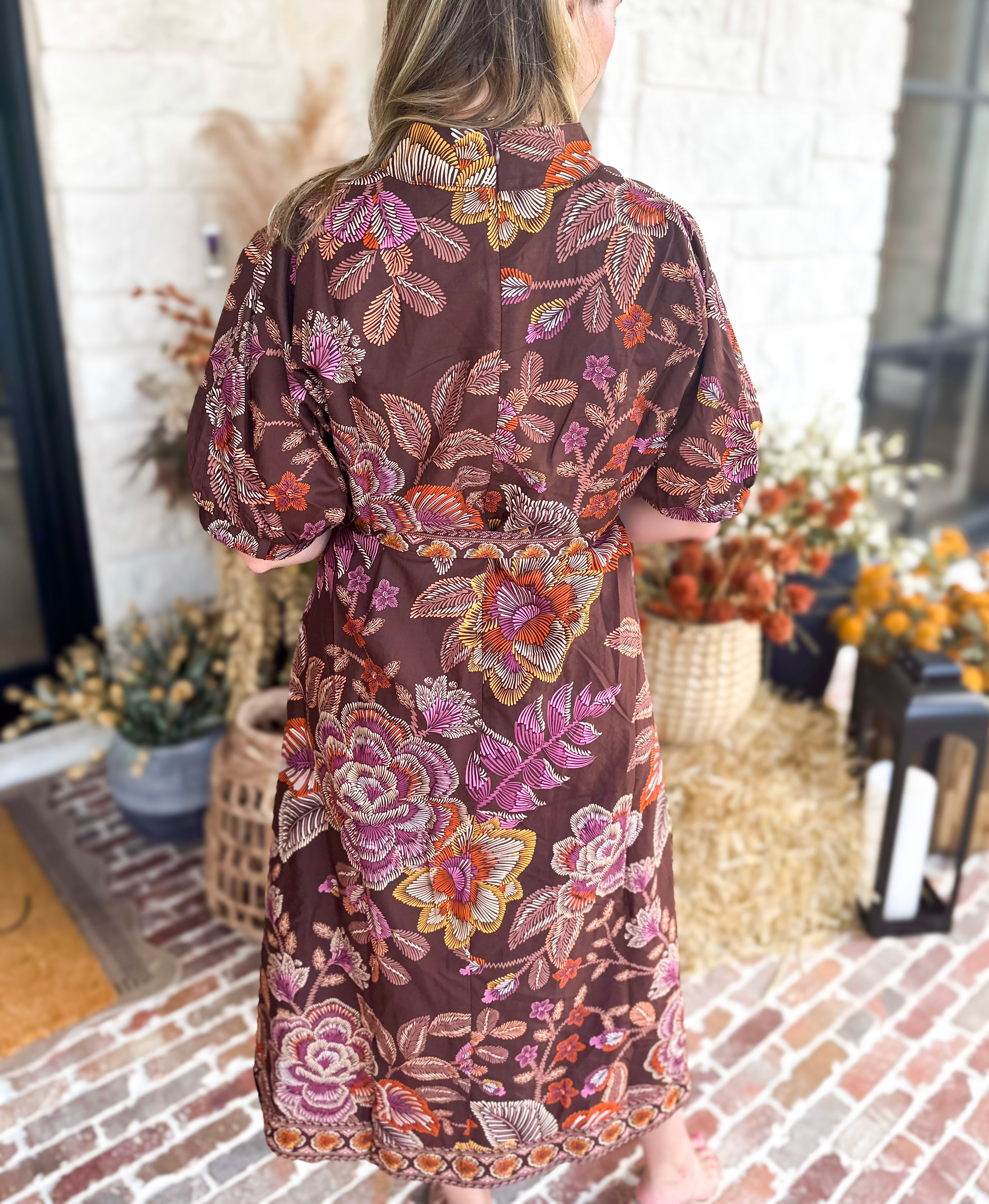 The Spiced Harvest Midi Dress-500 Midi-ENTRO-July & June Women's Fashion Boutique Located in San Antonio, Texas