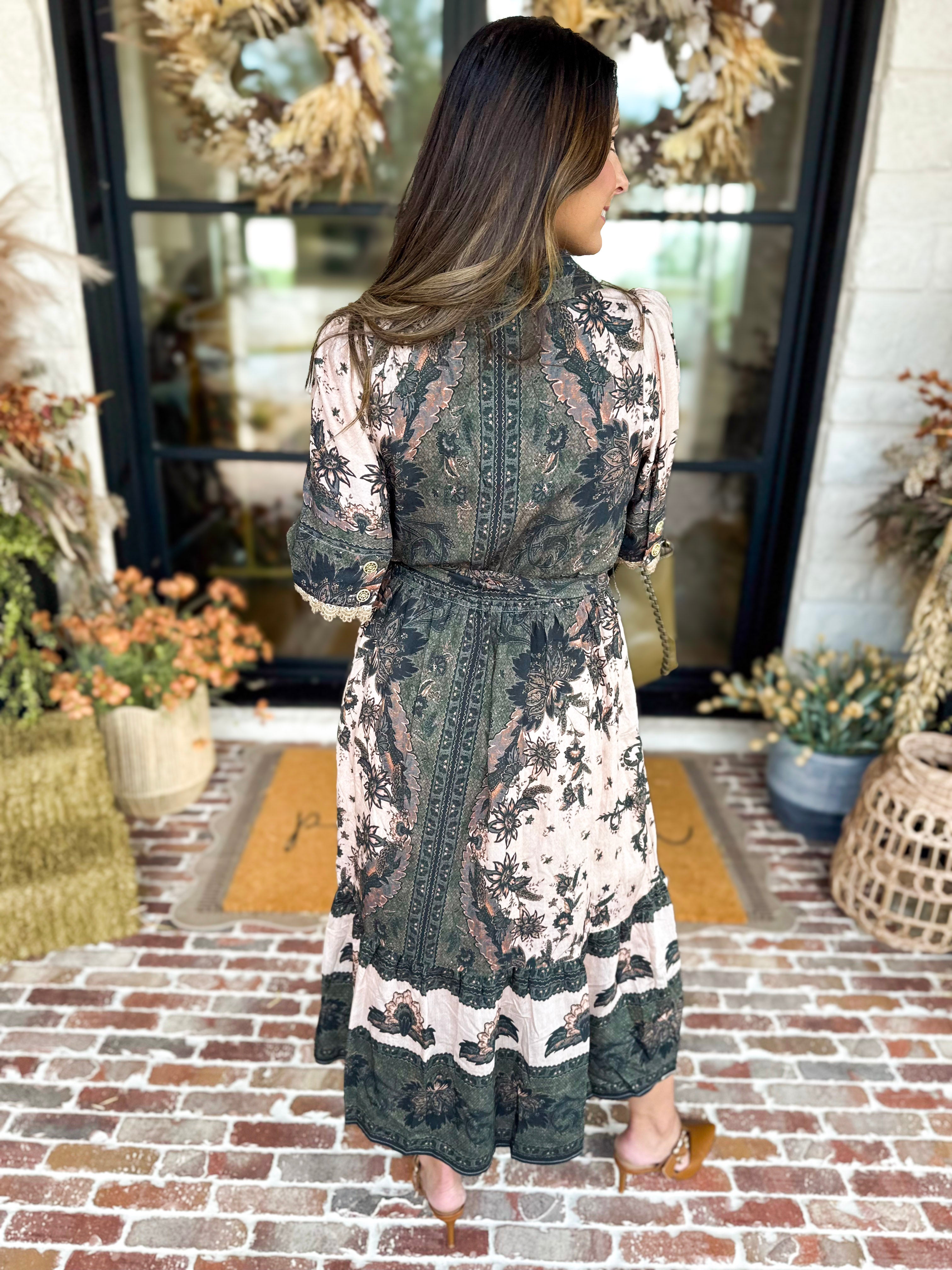 Rosewater Whimsical Midi Dress-500 Midi-ENTRO-July & June Women's Fashion Boutique Located in San Antonio, Texas