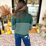 Cozy Weekend Sweater Top - Pine-230 Sweaters/Cardis-ENTRO-July & June Women's Fashion Boutique Located in San Antonio, Texas