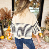Cozy Weekend Sweater Top - Cream-230 Sweaters/Cardis-ENTRO-July & June Women's Fashion Boutique Located in San Antonio, Texas
