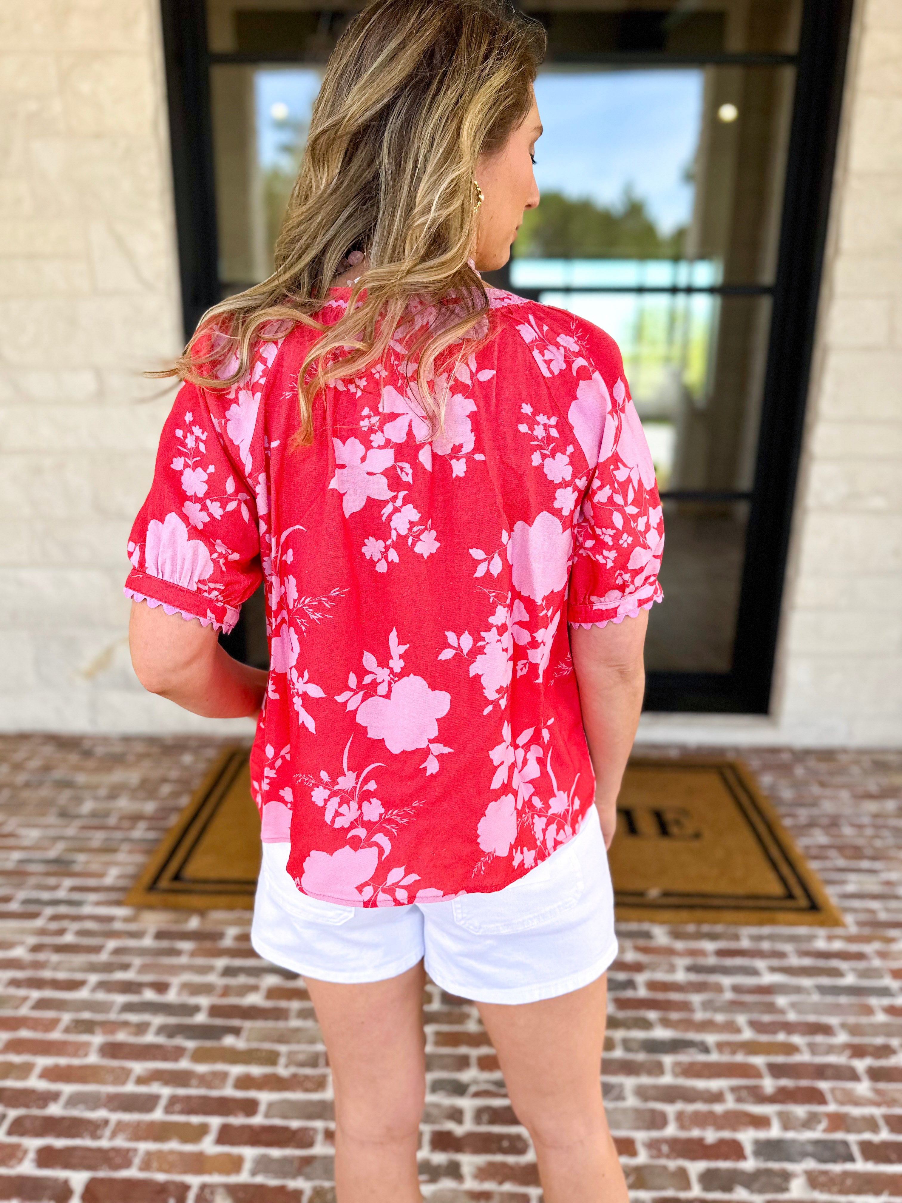 The Colorful in Confidence Blouse-200 Fashion Blouses-FATE-July & June Women's Fashion Boutique Located in San Antonio, Texas