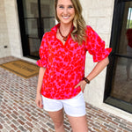 Mary Square - Jessica Blouse - Samba Garden-200 Fashion Blouses-MARY SQUARE-July & June Women's Fashion Boutique Located in San Antonio, Texas