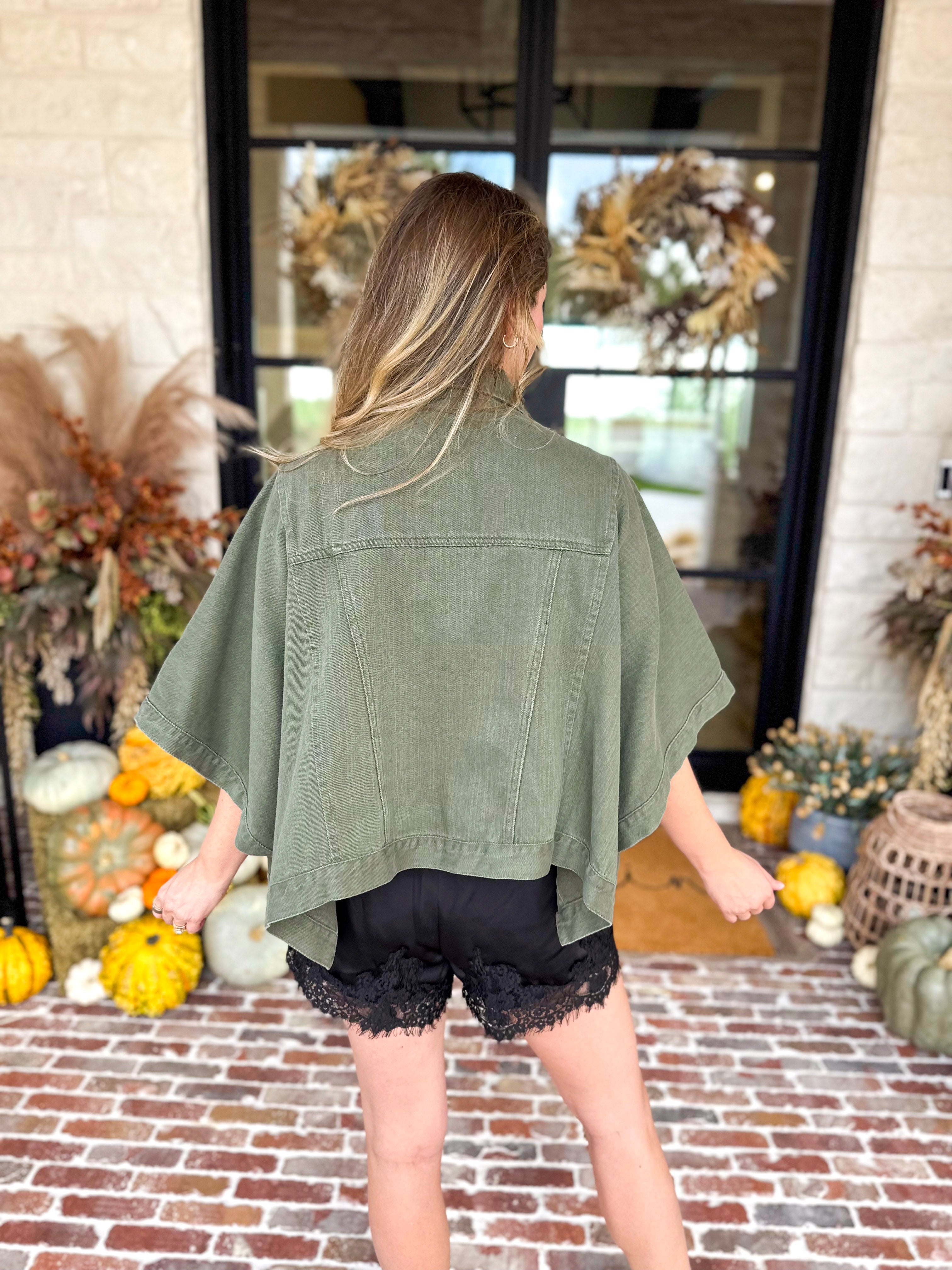 Wren Utility Jacket - Deep Olive-600 Outerwear-ENTRO-July & June Women's Fashion Boutique Located in San Antonio, Texas