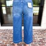 Vervet - High Rise Wide Trouser Style Jeans-420 Denim-VEVERT BY FLYING MONKEY-July & June Women's Fashion Boutique Located in San Antonio, Texas